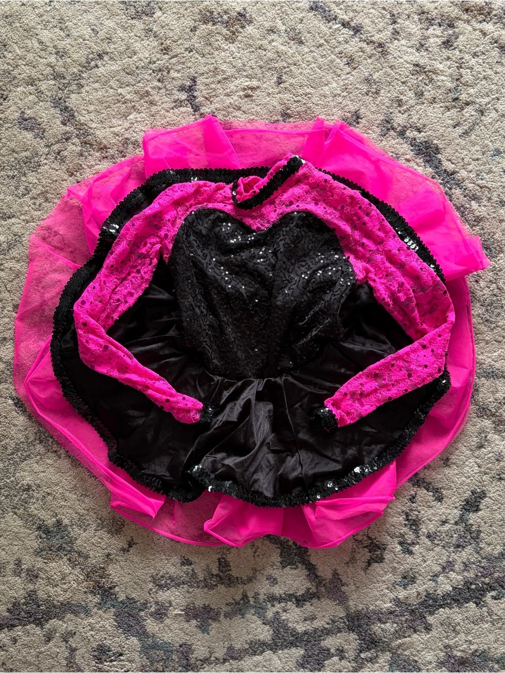 3/$50 Weissman Pink & Black Tutu Dance Costume